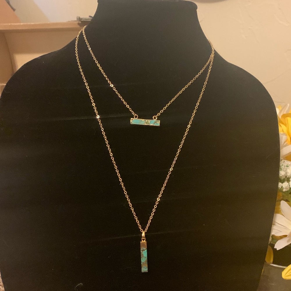 Druzy necklace set